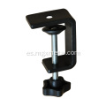 Cargador USB negro Mesa de metal ajustable C Abrazadera